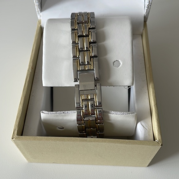 Charter Club Two Tone Crystal Accent Bracelet Watch 28mm - Picture 6 of 9